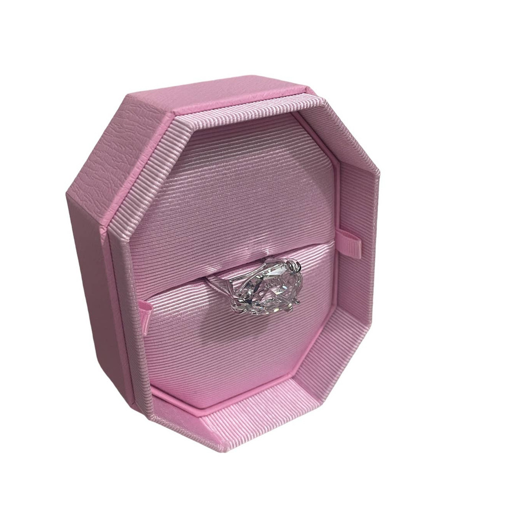 Swarovski Mesmera cocktail ring Trilliant cut, White, Rhodium plated USA 9 - Picture 8 of 9